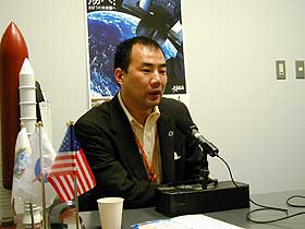 トーク中の野口聡一さん
