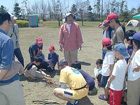 風間さんの焚き火教室
