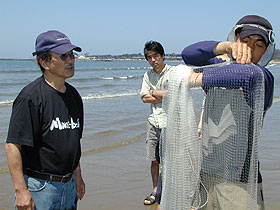 野田さんの投網教室