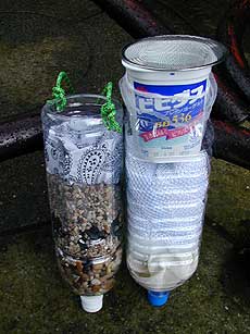 ペットボトルを利用した浄水器
