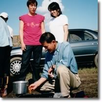 調理中のリンさんこと林政明さん